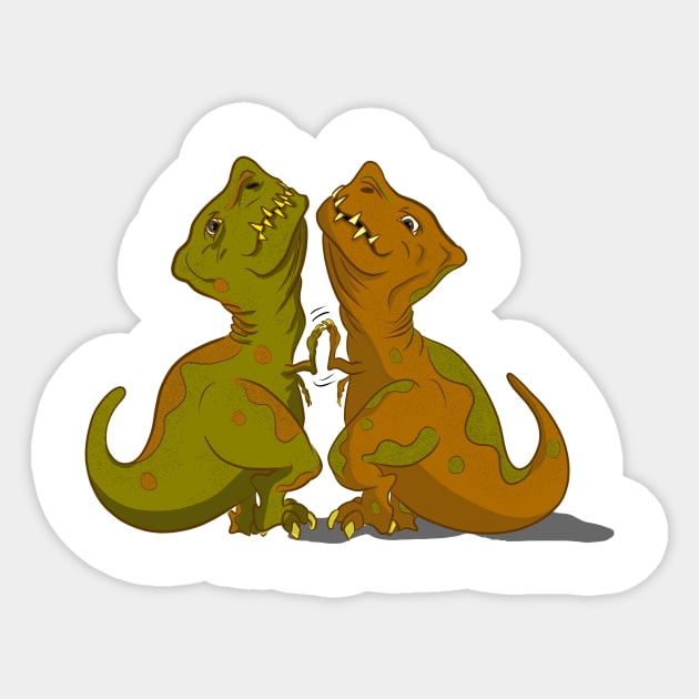 T-Rex High Five Sticker by pbDazzler23